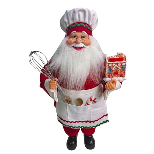 Magizi by Tuut, Enfeite de Natal, Papai Noel Gourmet, Confeiteiro, 41cm