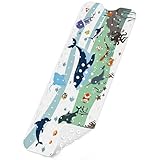 Badewannenmatten rutschfest Kinder，100% BPA frei,100x40cm，Antirutschmatte für Badewanne，Duschmatte,schimmelresistent & maschinenwaschbar,Badematte Kinder Badewanne