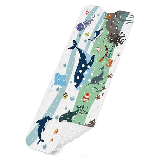 Badewannenmatten rutschfest Kinder，100% BPA frei,100x40cm，Antirutschmatte für Badewanne，Duschmatte,schimmelresistent & maschinenwaschbar,Badematte Kinder Badewanne