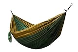 Kronenburg Ultraleichte Nylon Hängematte Fallschirmseide 275 x 140 cm, nur 595 Gramm, Traglast...