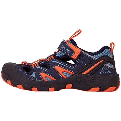 Kappa Unisex Niños Zapatillas, Azul (Navy/Orange 6744), 30 EU