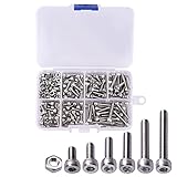 Lordhardware 250pcs RC Car Screw Kit M3 Hex Socket Cap Head Screws Nuts Assortment Hardware Set Repair Fasteners for 1/10 Traxxas Arrma Axial Tamiya HPI Losi HSP Redcat Racing RC Crawler Truck