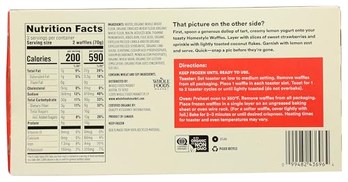Nature's Promise Organic Homestyle Waffles product image