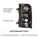 JSBOYAT Tail Light Assembly Replacement for 2008-2017 Jeep Patriot Rear Brake Taillight Taillamp Left Driver Side Bulbs Included
