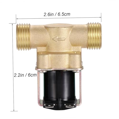 Válvula solenoide de latón 12V Alipis normalmente cerrada 3