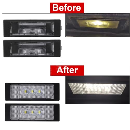 Kit de luz de matrícula trasera compatible con BMW F20 Hatchback 5D 6