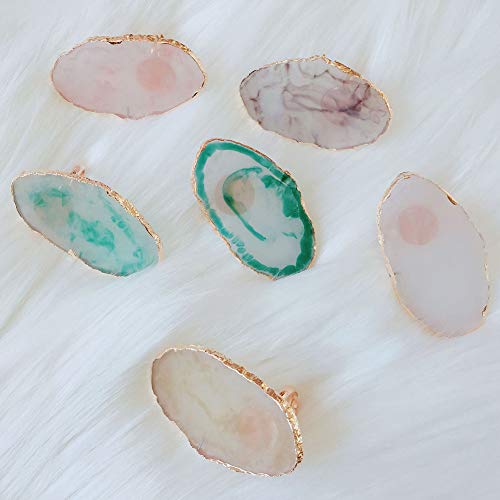 Yinpinxinmao Polish Mix Palette, Resin Nail Art Palette Paint Drawing Color Dish Golden Edge Resin Stone Paint Drawing Color Dish Manicure Nail Diy Tool(White) Milk Tea #TOP3
