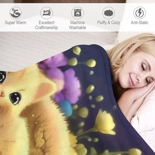 Couverture de lit chat plaid en flannel chaude source de réconfort