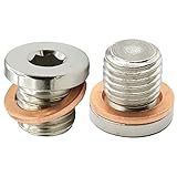 PLENTZOM 2PCS Oil Drain Plug Washer 2203739 7052306 Compatible with Polaris Sportsman...