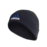 adidas Unisex Woolie Two-Colored Logo Beanie, Legend Ink, HL4832, OSFW