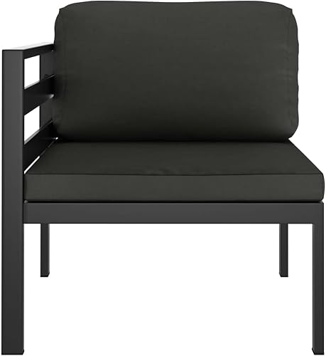 Miniatura 4 de QZZCED Juego de 8 piezas para patio con cojines, sofá al aire libre, juego de bar de patio, muebles modernos para exteriores, banco de comedor con