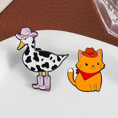 Image of Cute Enamel Pins Cartoon Lapel Pin Brooch Badge for Backpack Jackets Funny Tiger Pins for Gift Anime Enamel Pin for Clothing Hat Decoration