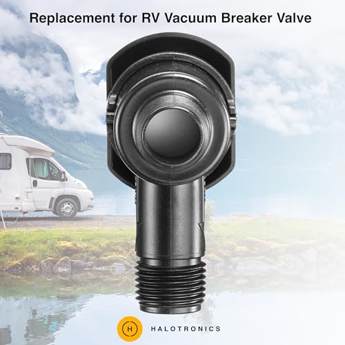 Image of Halotronics RV Vacuum Breaker Check Valve - Backflow Preventer for RV and Marine Freshwater Systems - Anti-Leak, Corrosion-Resistant, Easy Installation - Replacement for 571-VAC-CHK-A (Pack of 2)