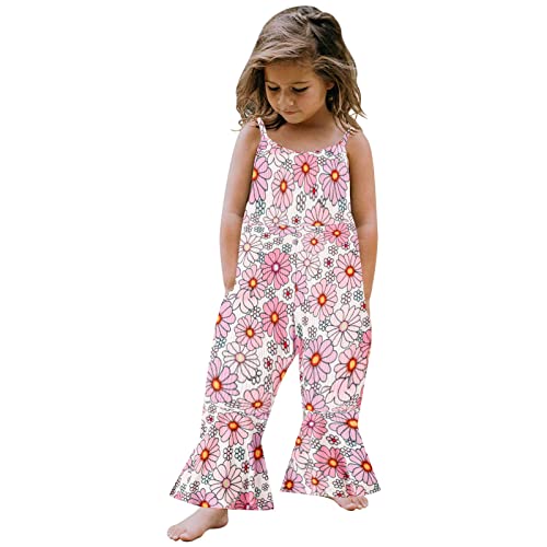Macacão infantil de inverno para meninas Macacão infantil de verão sem mangas floral com estampa de