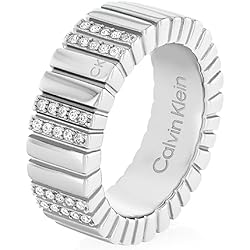 Calvin Klein Anillo para Mujer Colección MINIMALISTIC METALS con cristales - 35000440C