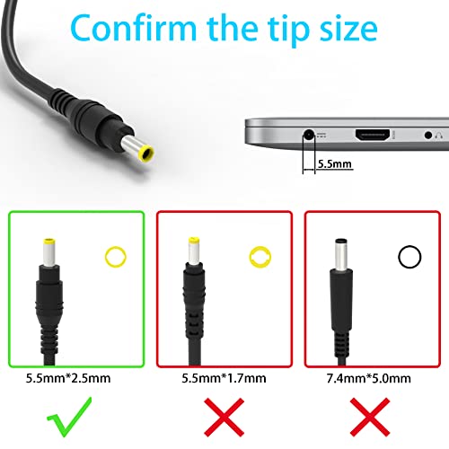 Qiouzw 19V 6.32A(6.3A) 120W Ac Adapter Charger For Asus Rog Gl502Vt Gl502V Gl502 Q550Lf N550Jv N56V Gl551Jm Gl771Jm R700Vj N550 N550Jx X550Jk G50 N53 Zx50Jx;Adp-120Zb Bb Pa-1121-28 Power Supply Cord #TOP2