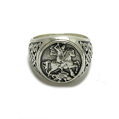 Empress Jewelry - Bague en argent massif saint George 925 chevalier R001779