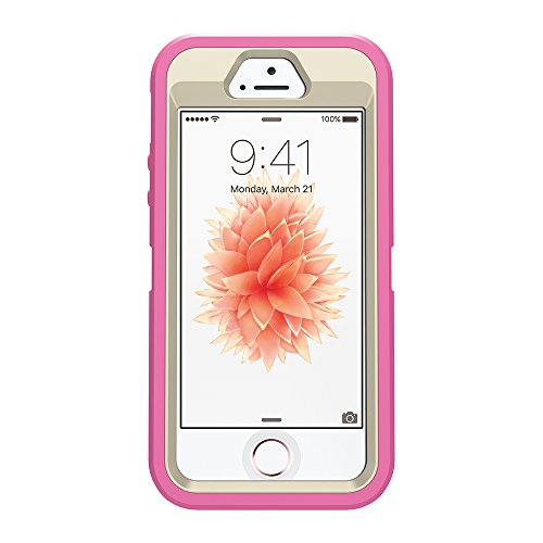 Otterbox Defender Series For Iphone Se (1St Gen - 2016) And Iphone 5/5S - Retail Packaging - Berries N Cream (Sand/Hibiscus Pink) #TOP1