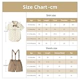 Volunboy Zestaw kostiumów niemowlęcych, krótki rękaw, muszka z krótkim rękawem, z szortami, Kropki khaki, 18-24 miesi?cy