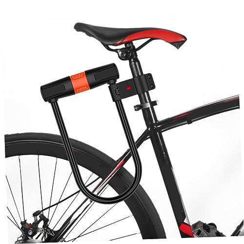 Antivol U vélo haute sécurité à clé avec câble en acier renforcé - 8