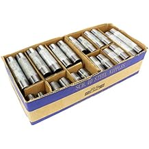 CMI Inc 1/2" X 66 Industrial Steel Galvanized Pipe Assorted Pack, For DIY Home Furniture Pipe Decor, Fits 1/2 Inch Galvanized Threaded Pipe Nipples and Fittings 1/2"x66