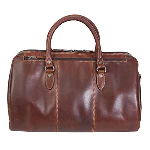 Canyon Outback Leather Goods, Inc. Niagara Duffel Bag Weekender Carry On Bag 18-Inches Brown