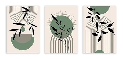 Affiche abstraite bohème pour salon moderne au design scandinave épuré