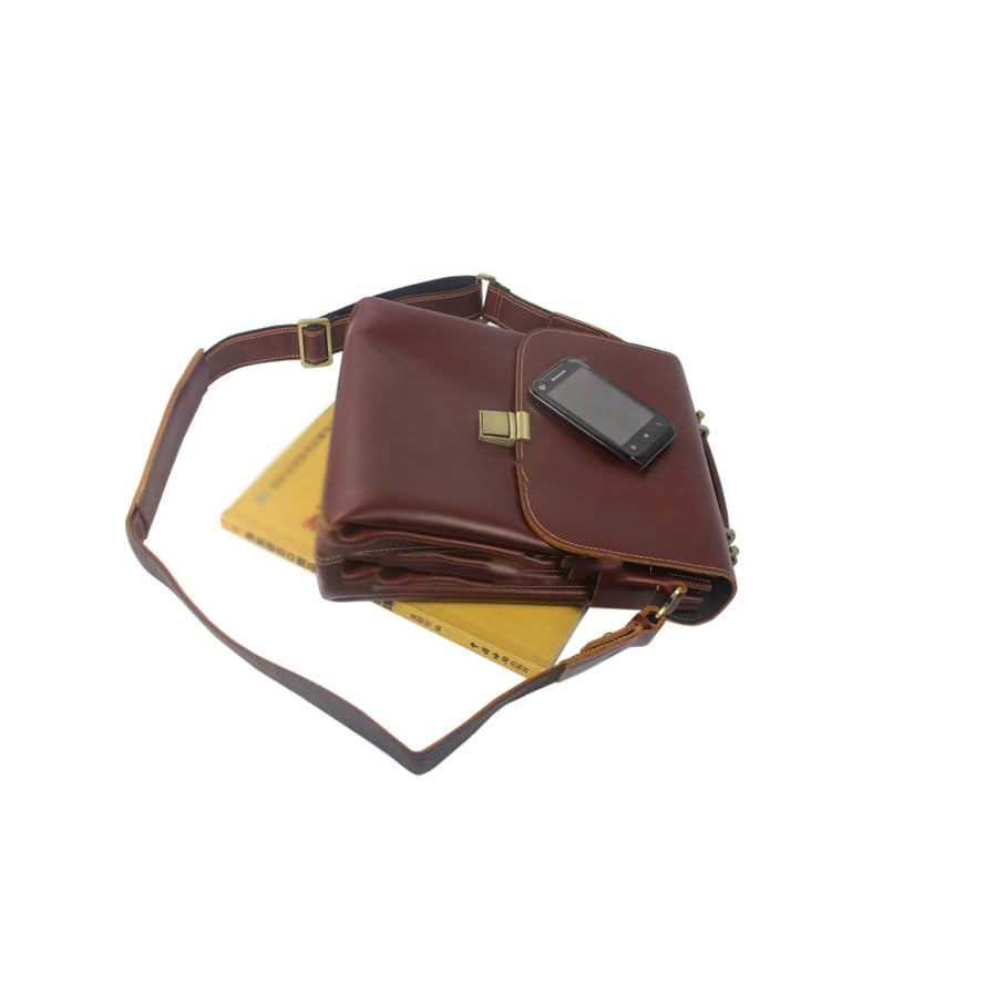 Men Briefcase Portfolio Men Leather Briefcase Handbag Business Bag Attache Case Male Crossbody Bag4