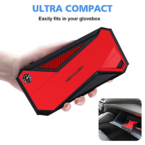 DBPOWER 800A 18000mAh Carregador de partida portátil para carro (até 7,2L Gas, motor a diesel de 5,5