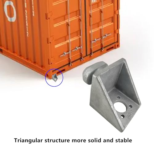 ZUVELLO Triangular Shipping Container Side Twist Lock Tie Down Anchor Sea Harbor Freighter and Rail Standard Container, 6 Pack by ZUVELLO - Image 4
