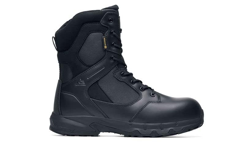 Image of ACE Unisex Slip-Resistant Nano-Composite Toe Work Boots - Comfortable, Waterproof, Non-Slip Safety Boots for Men & Women - Defense 8 inch