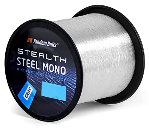Fil de pêche carpe nylon anti-casse invisible Steel Mono Stealth transparent résistant