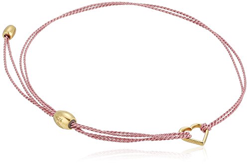Alex and Ani Kindred Cord Heart Red Sterling Charm Bracelet