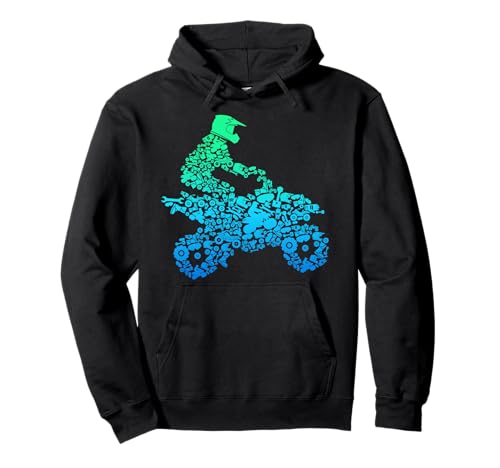Quad Biker ATV 4 Wheeler Funny Quad Gift pour hommes et Sweat à Capuche
