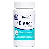 Bleach Tablets for Laundry & Household Cleaning – 40 Count Fast Dissolving Bleach Tabs for Washer, Toilet, Bathroom & Kitchen – Liquid Bleach Alternative – GuardH