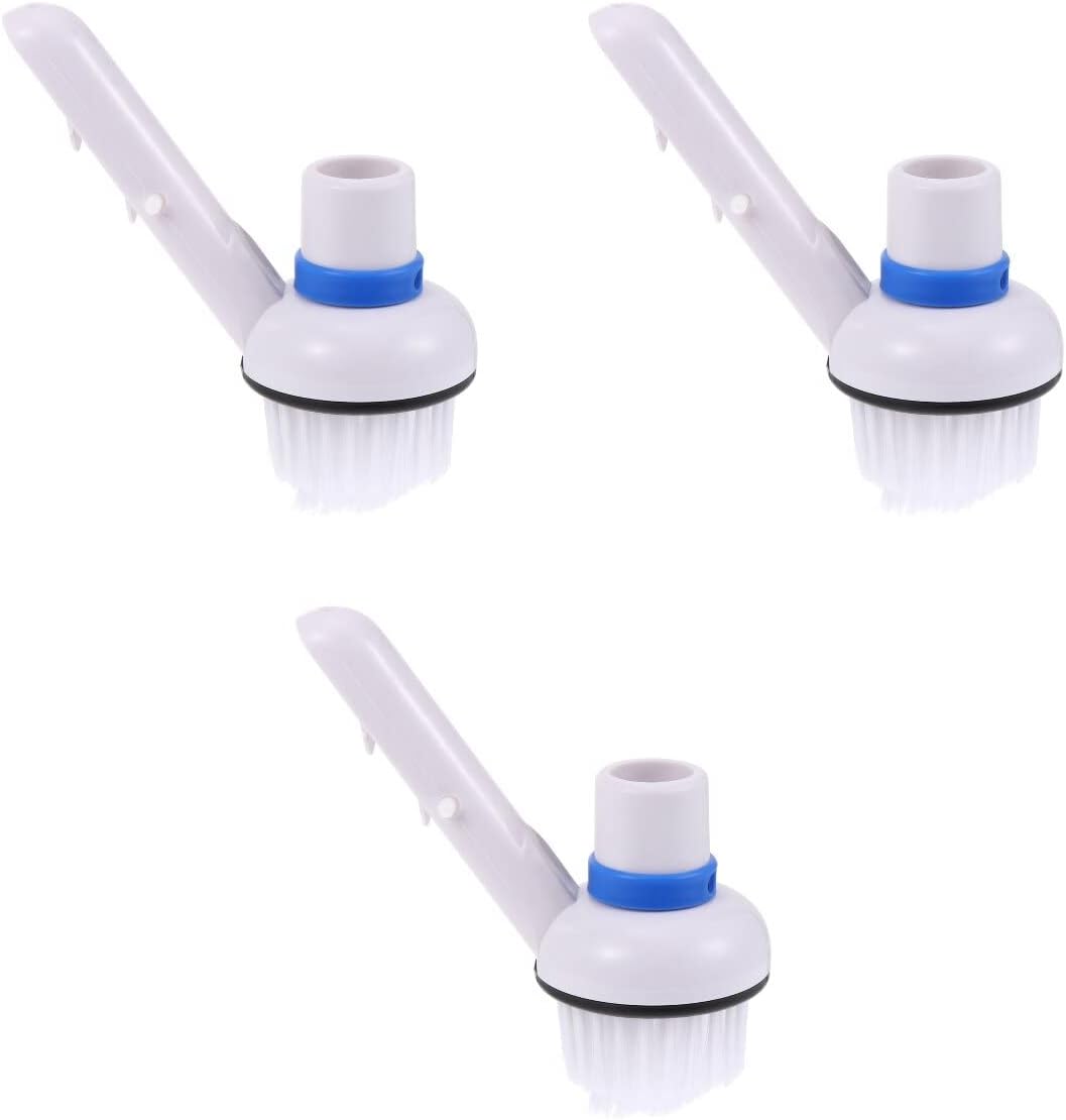 Cabilock 3pcs Pool Bottom Brush Handheld Swimming Pool Tool for Walls and Floors Easy to Use Removal Essential
