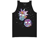 Ripple Junction Rick and Morty Space Heads Adult Muscle Tank Large Black