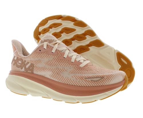 HOKA ONE ONE Clifton 9 Womens Shoes Size 7.5, Color: Sandstone/Cream