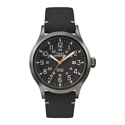 Timex Expedition Scout Herenhorloge, 40 mm, lederen horlogebandje, TW4B01900