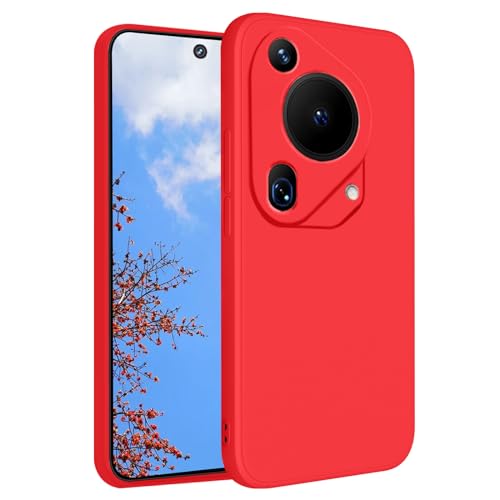 Yarxiawin Soft Silicone Phone Case for Huawei Pura 70 Ultra (Red)