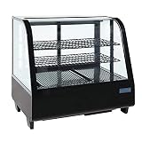 Marco de ABS Polar mostrador refrigerado Merchandiser pantalla comercial 100 L de frigorífico