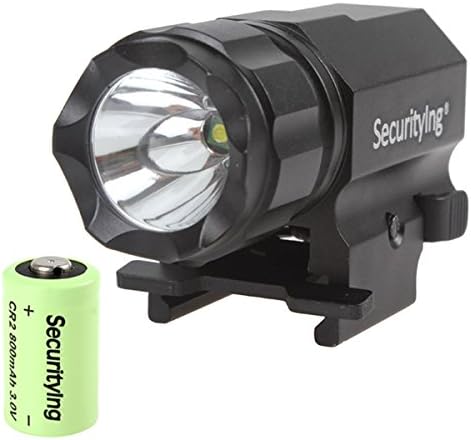SecurityIng® P05 600 Lumens LED Tactical Gun Flashlight with 3.0V 800mA CR2 Battery