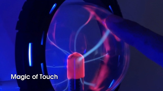 Image of Briignite Plasma Ball Night Lights, RGB Changing Game Room Decor | Electrostatic Globe Plasma Lamp Night Light Plug into Wall, Dusk to Dawn Sensor, STEM Learning Lamp for Kids Room Decor Gift
