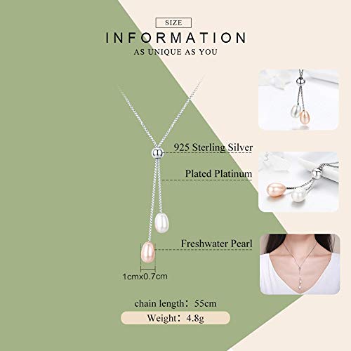 Collier perle d'eau douce anti-ternissement en argent 925 résistant - 3