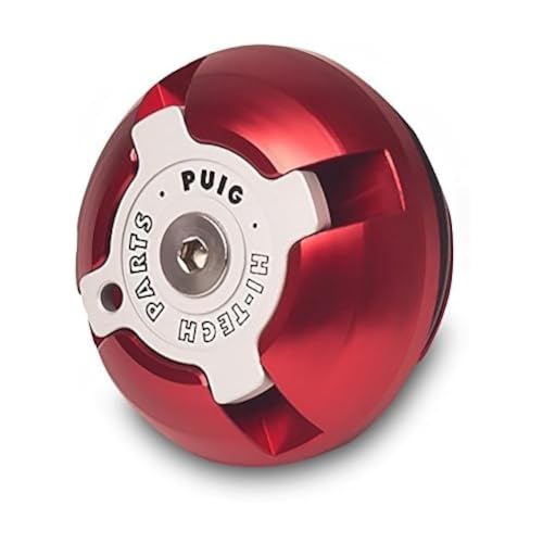 Bouchon huile carter Puig 6778r finition aluminium anodisé rouge