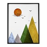 Scandinavian Art Mountains Art Print Minimal Home Decor Wall Print Geometric Art Minimalist Art Modern Wall Art Scandinavian Gift 8x10 inch Unframed