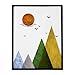 Scandinavian Art Mountains Art Print Minimal Home Decor Wall Print Geometric Art Minimalist Art Modern Wall Art Scandinavian Gift 8x10 inch Unframed