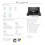HP OfficeJet 200 Wireless Mobile Printer - Black, Battery Included (CZ993A) - Image 3