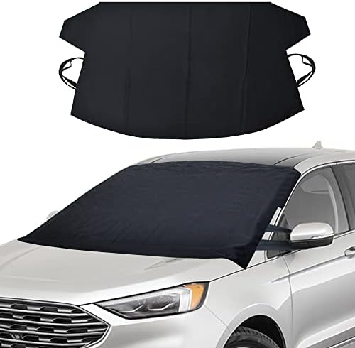 EcoNour Car Windshield Cover for Ice and Snow | Upgraded 600D Oxford Fabric Winter Windshield Covers for Ice Removal | Winter Car Accessories for Windshield Protection | Standard (69 x 42 Inches)