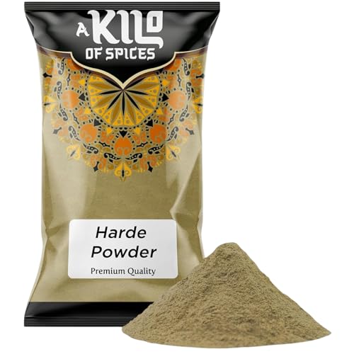A Kilo of Spices | Haritaki Powder (Terminalia Chebula) 1Kg | Natural Harde Powder for Cleansing, Improved Digestion, and Holistic Wellness | Premium Quality Herbal Superfood for Healthy Living